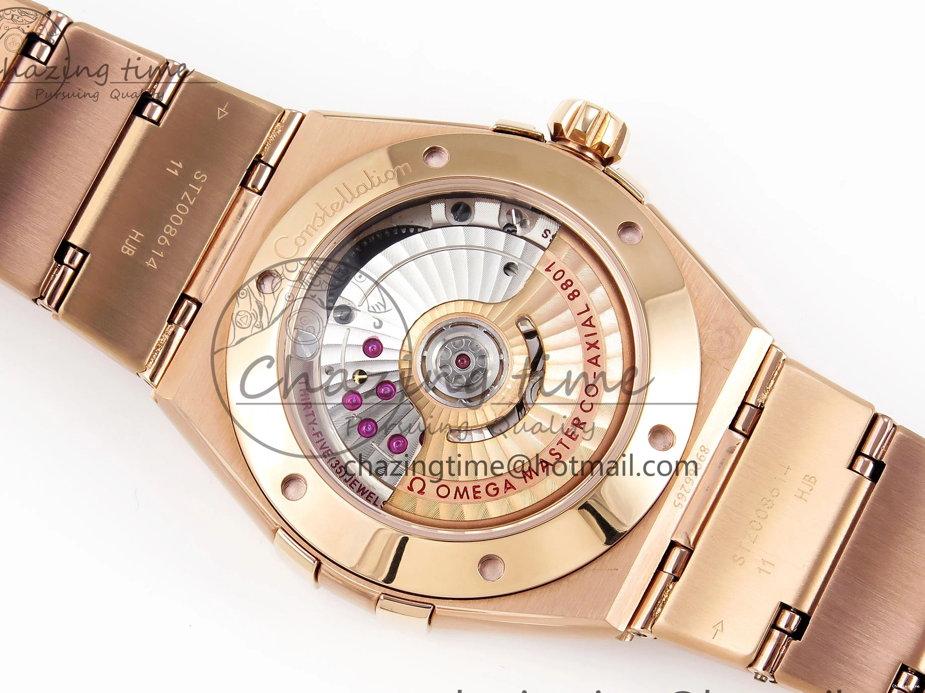 0202 DailyWear Constellation 39mm RG ASWF 1:1 Best Edition White Dial on RG Bracelet A 7781